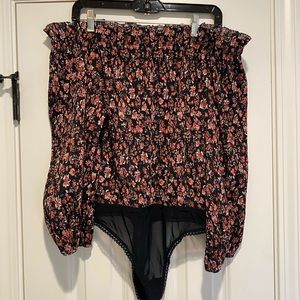 Free People Pretty Petal Bodysuit